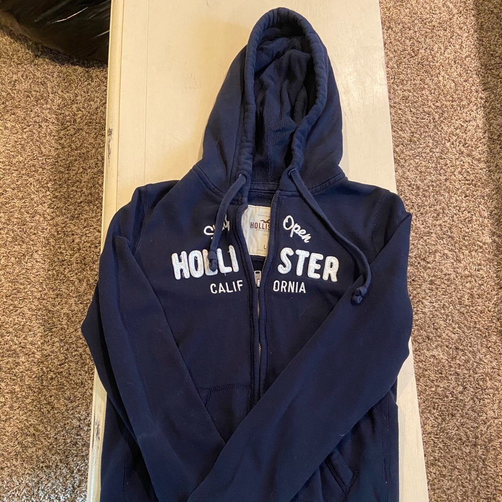 Navy Hollister Hoodie